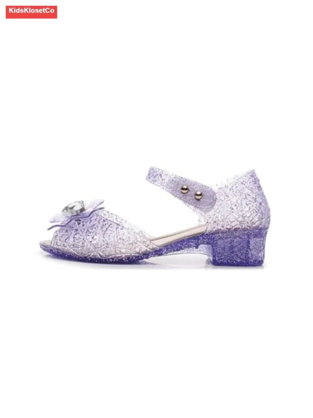 Girls Jelly Mary Jane Sandals PVC Cute Princess Dress Up Shoes